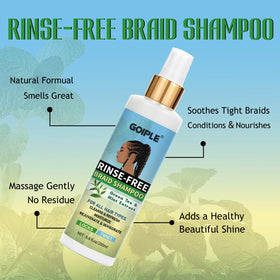 Goiple scalp massage step showing gentle cleansing and itch relief