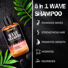 Goiple 360 waves wash shampoo pouring and lathering to cleanse buildup and refresh hair