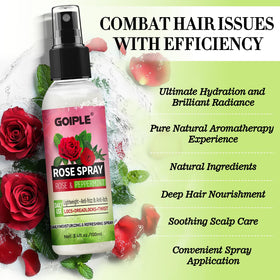 Goiple bottle and brush styling scene showing convenient everyday use