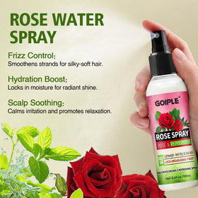Goiple spray mist applied to braided hair for instant hydration