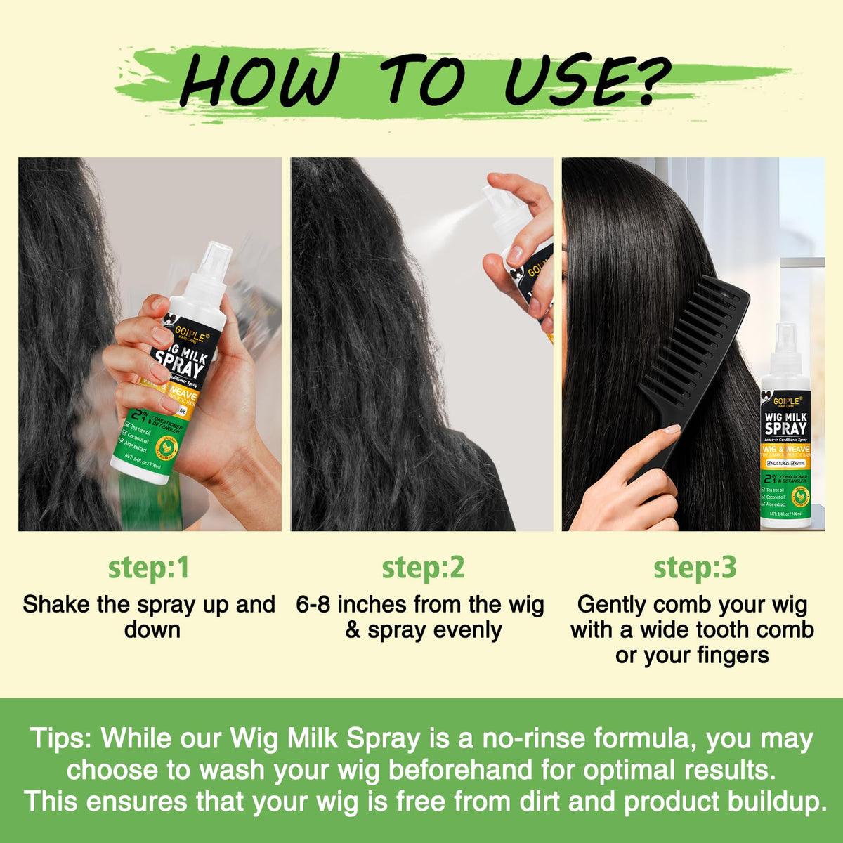 Goiple fiber close-up highlighting soft texture and moisturized look