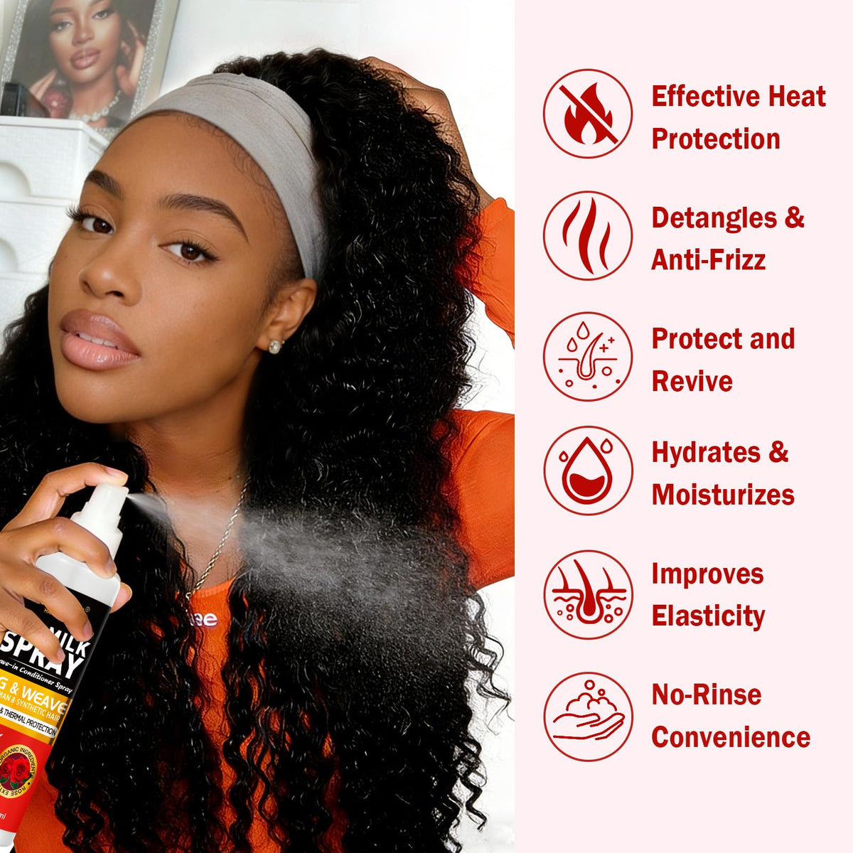 Goiple foam texture on synthetic strand demonstrating gentle conditioning