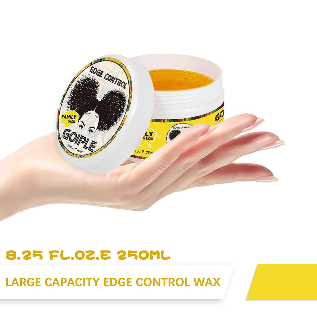 Goiple texture on fingertip showing easy spreadability and control