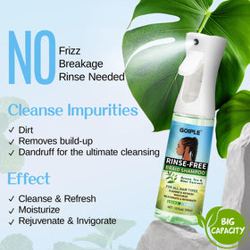 Goiple texture spray mist dispersing for quick residue removal benefit