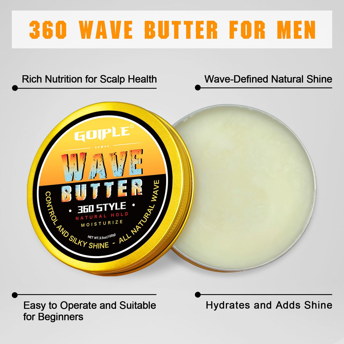 Goiple 3.5 oz jar next to a ruler showing portable grooming size