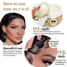 Goiple used to style wig and braids, highlights versatility on extensions