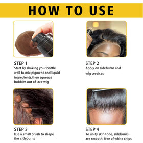 Goiple wig on model showing seamless lace blend and realistic hairline