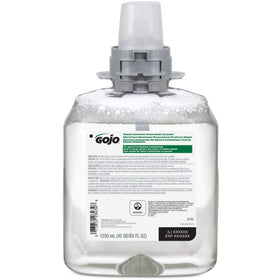 GOJO dispenser close-up of refill click tab ensuring secure fit and easy maintenance