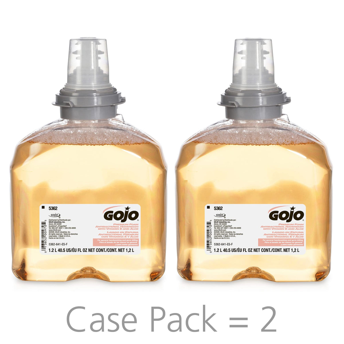 GOJO foam texture from dispenser demonstrating quick, rich lather