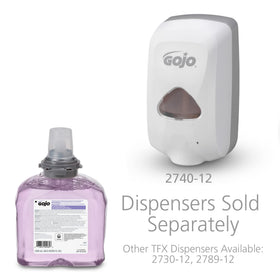 GOJO foam texture lather close-up showing gentle foam and quick rinse