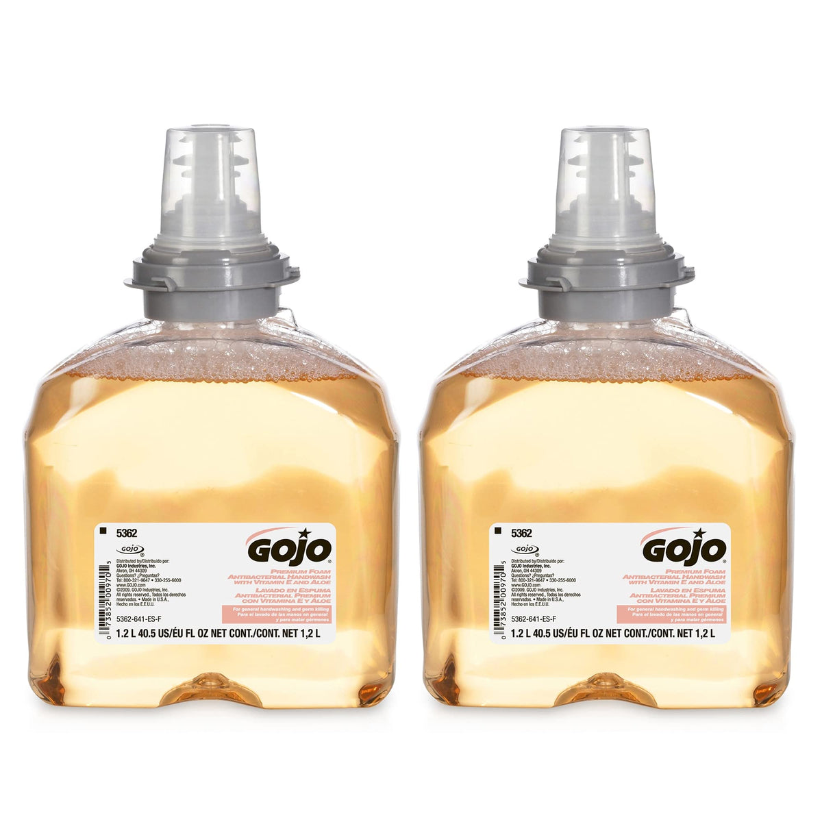 GOJO refill front packaging showing product and scent benefits