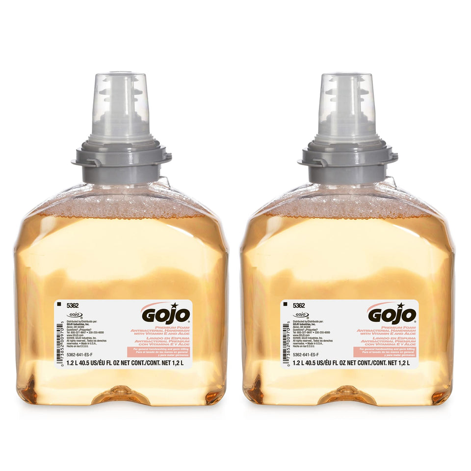 GOJO refill front packaging showing product and scent benefits