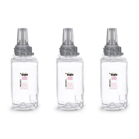 GOJO front packaging three refills showing capacity and convenience