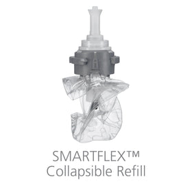 GOJO refill installed in a public restroom dispenser showing professional fit and reliability benefit