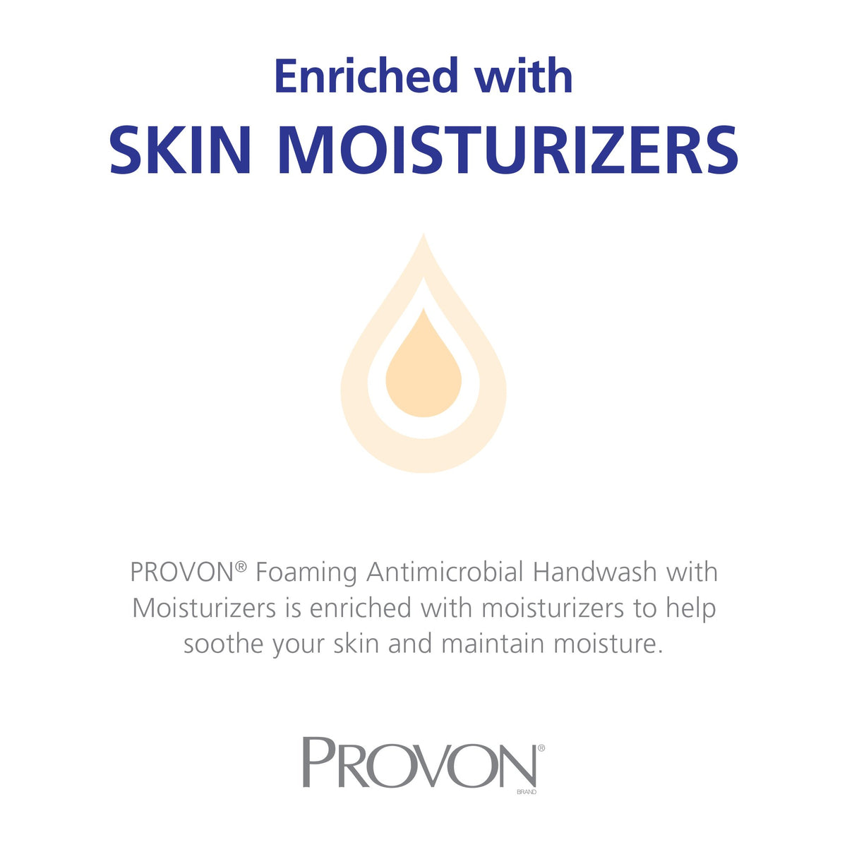 GOJO Provon cap and label detail highlighting ingredient and refill compatibility