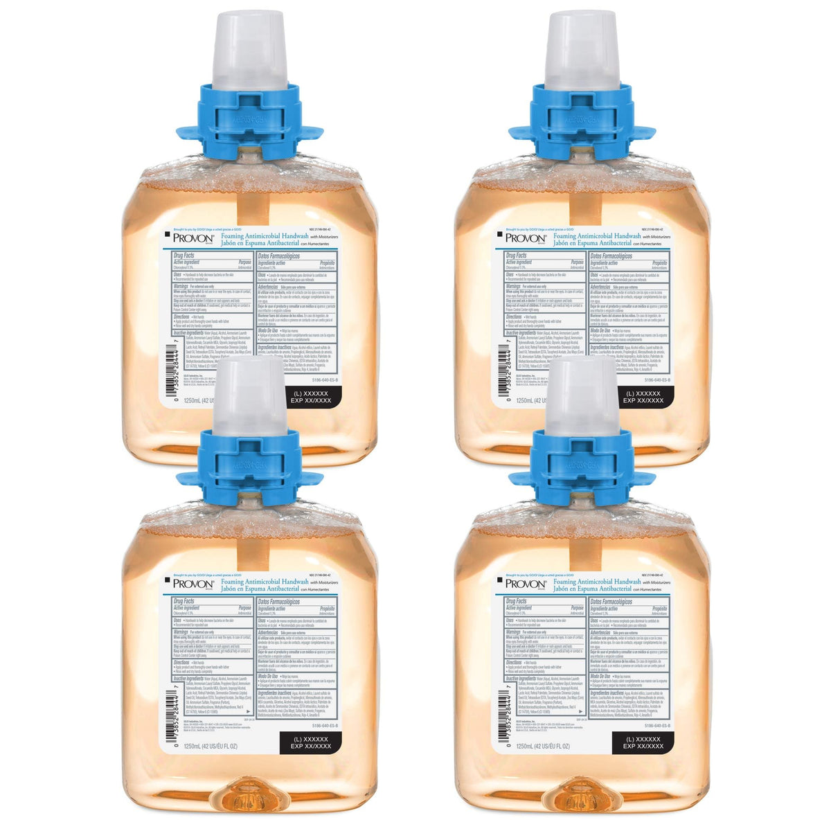 GOJO Provon front packaging showing refill cartridge and capacity for easy identification