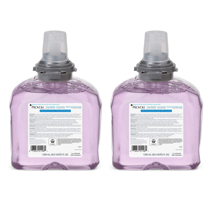 GOJO PROVON front packaging shows 1200 mL cranberry refill and hygiene benefit
