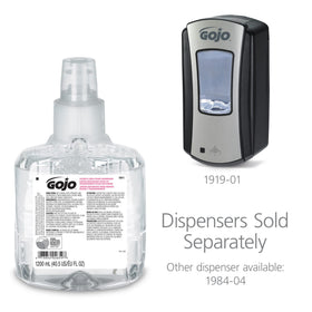 GOJO removable pump removed from refill illustrating easier recycling and maintenance advantage
