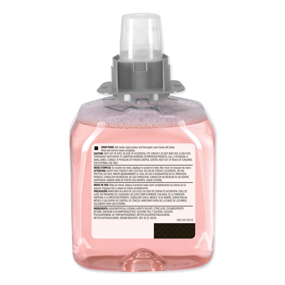 GOJO refill inserted in FMX-12 dispenser demonstrating easy use benefit