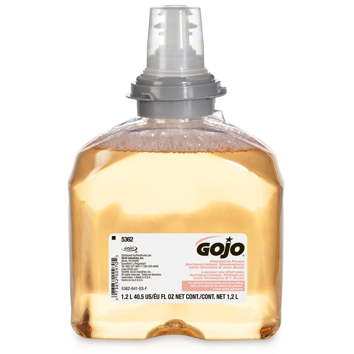 GOJO close-up of refill fresh dispensing valve ensuring sanitary install
