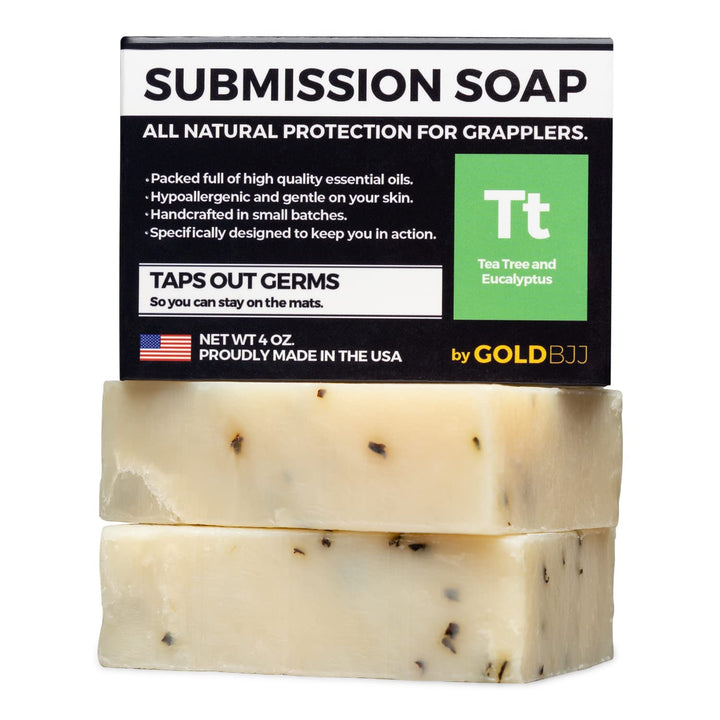 Gold BJJ front packaging classic tea tree showing clean branding and benefits