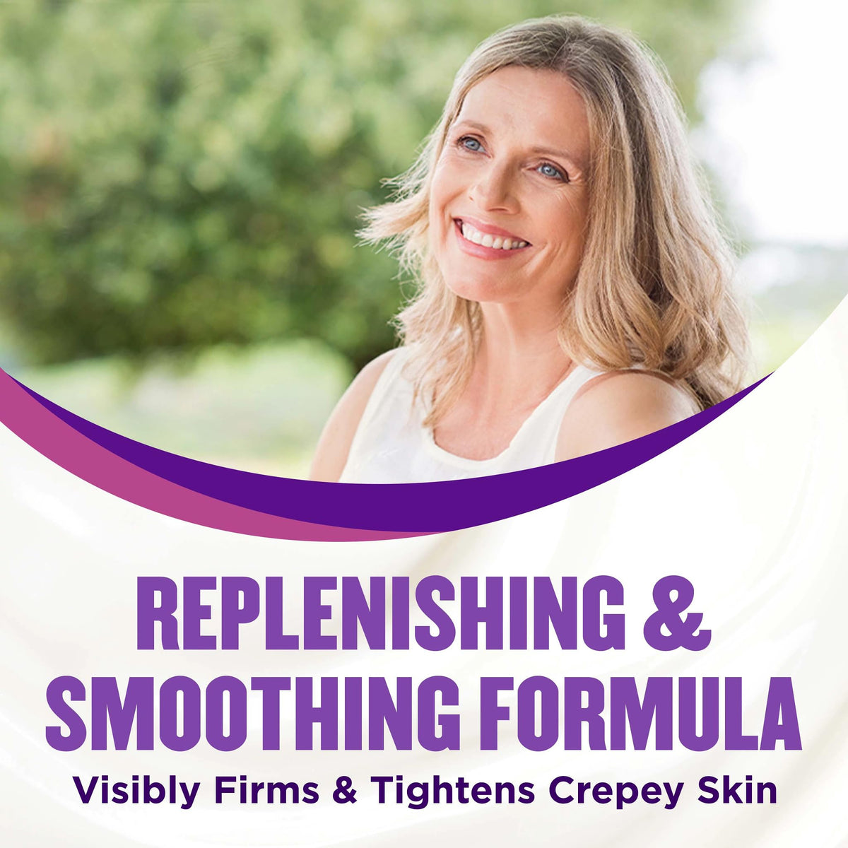 Gold Bond being applied to hands to visibly smooth and hydrate skin