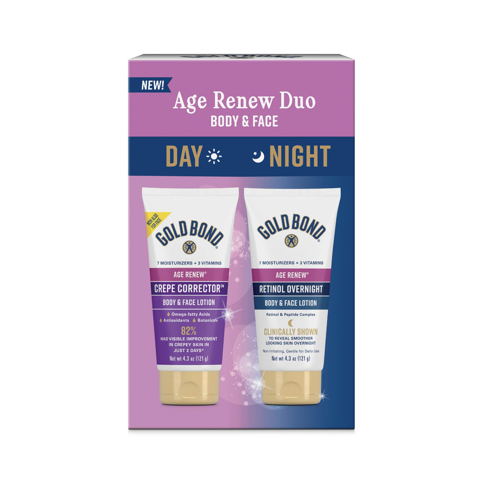 Gold Bond duo front view showing both tubes and benefits