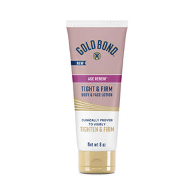 Gold Bond front packaging showing 8 oz bottle and branding benefit