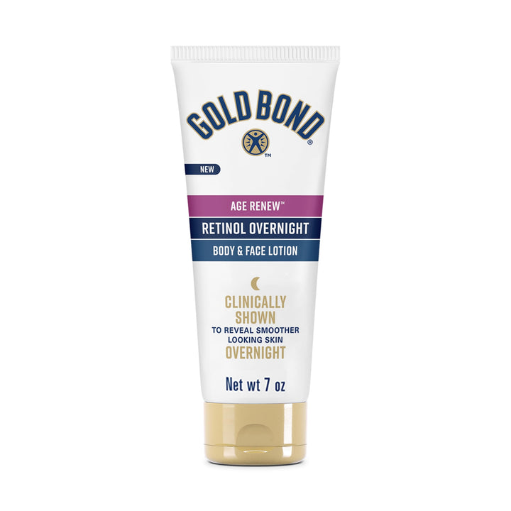 Gold Bond front pump bottle showing product branding and convenience