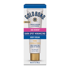 Gold Bond front tube showing product packaging and benefit of targeted spot care