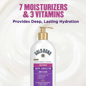 Gold Bond ingredient arrangement with vitamins and botanicals for nourishment