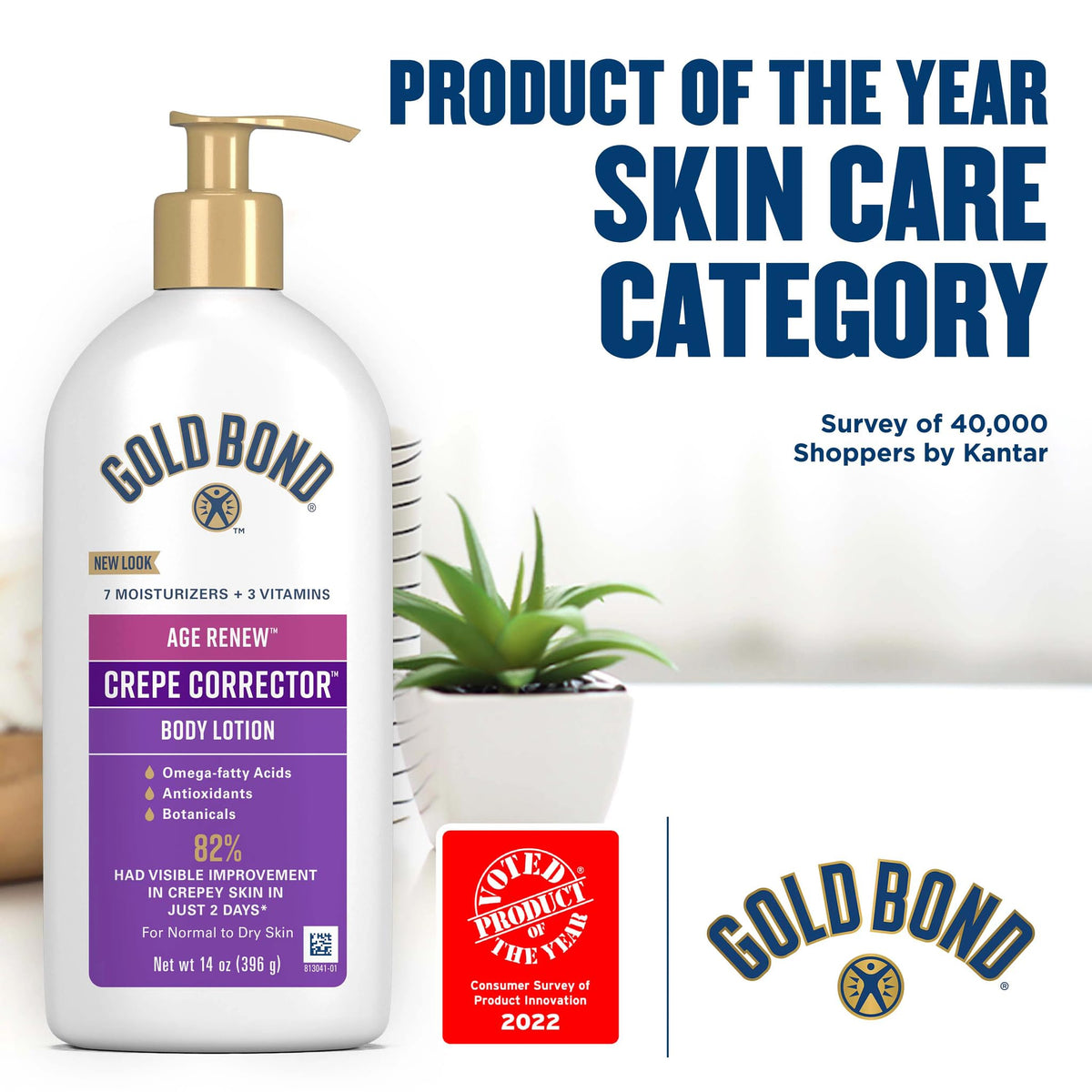 Gold Bond lotion texture close-up showing smooth fast-absorbing formula