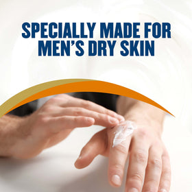 Gold Bond being applied to a man’s hand for quick hydration benefit