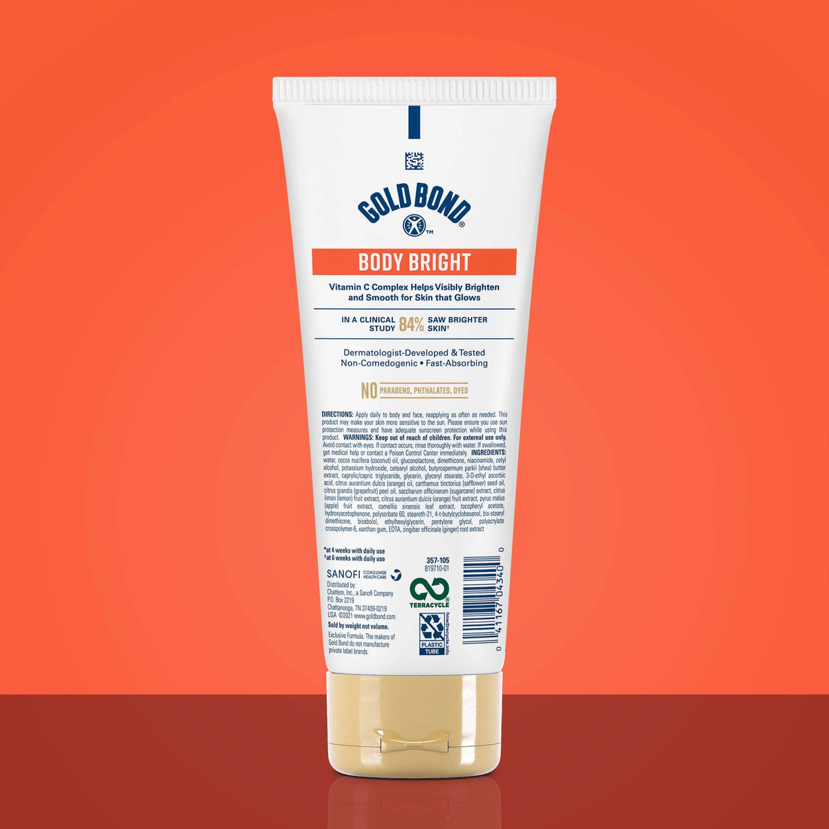Gold Bond cream texture from tube highlighting lightweight absorption benefit