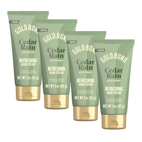 Gold Bond front tube showing cedar rain label and benefits