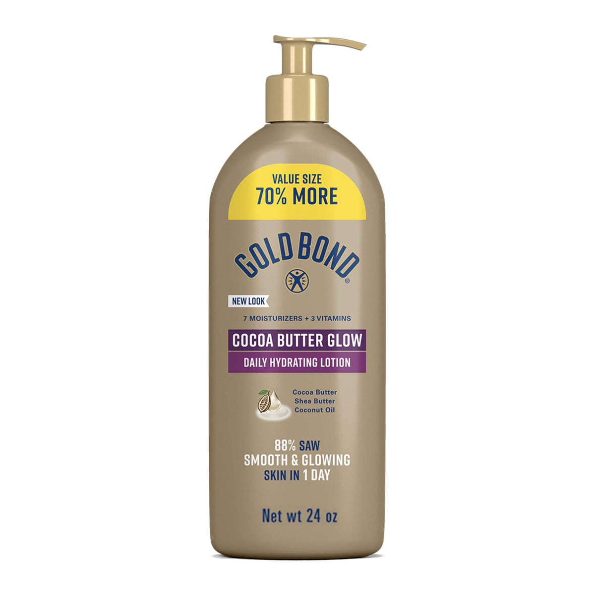 Gold Bond front pump bottle showing product for everyday hydration