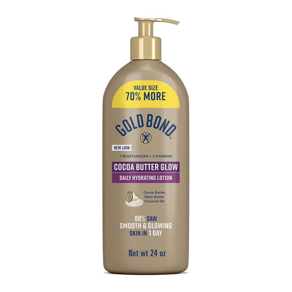 Gold Bond front pump bottle showing product for everyday hydration