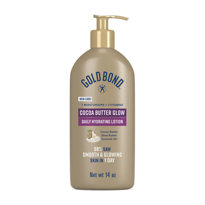 Gold Bond front pump bottle showing packaging and ease of use