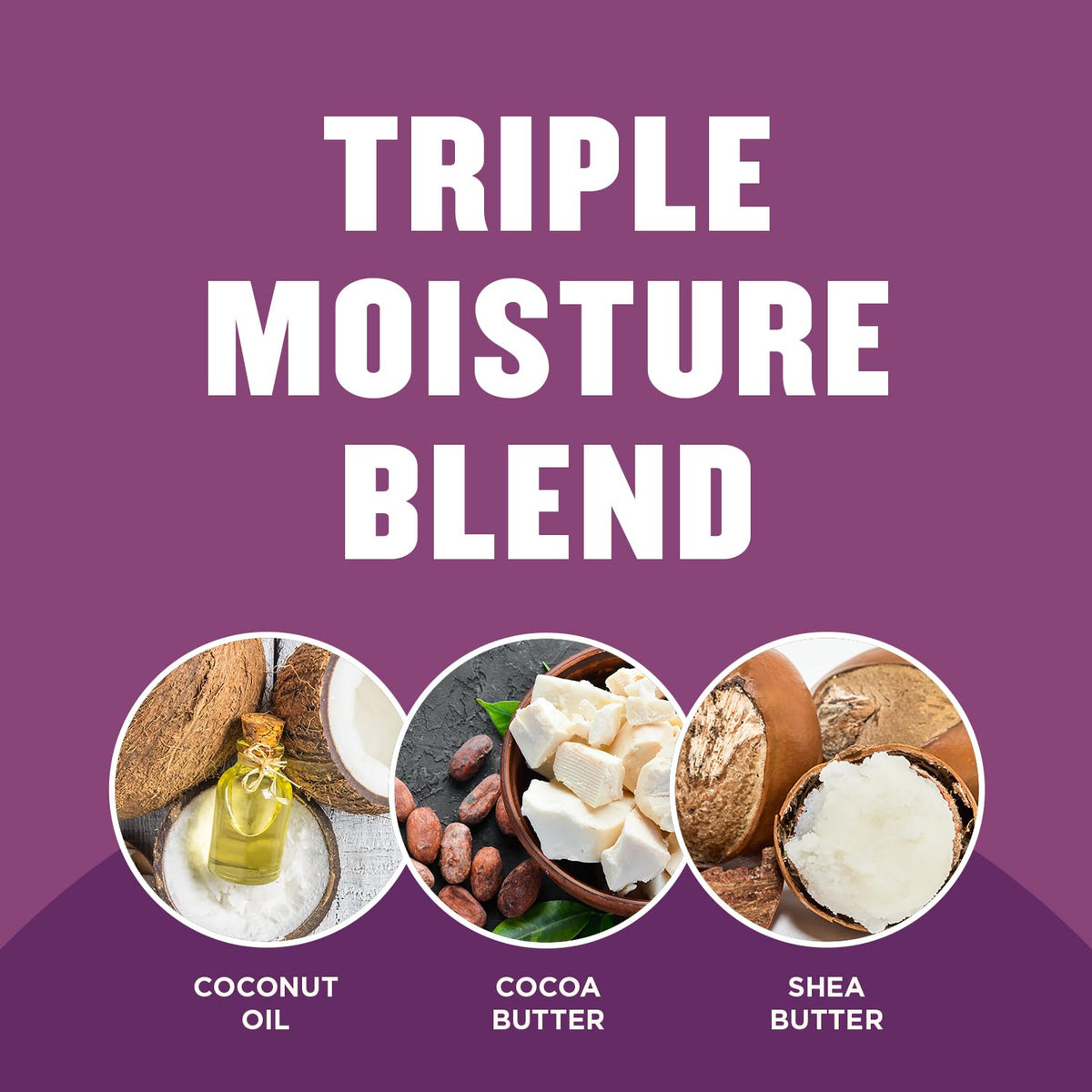 Gold Bond ingredients display cocoa butter shea butter coconut oil