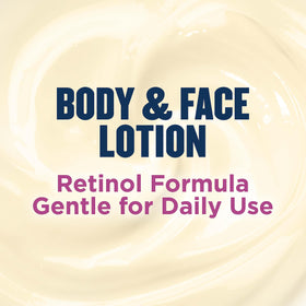 Gold Bond night face application illustrating gentle retinol renewal