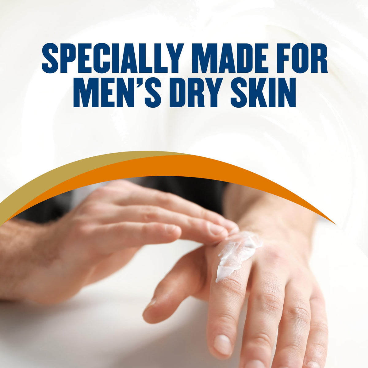 Gold Bond applied to hands showing quick absorption and non-greasy feel