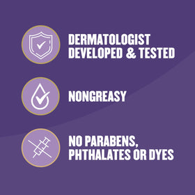 Gold Bond product label close-up highlighting dermatologist-tested benefits