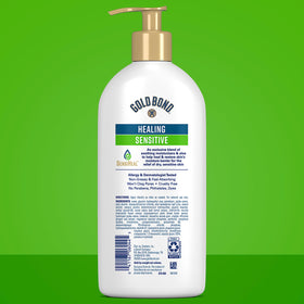 Gold Bond close-up of lotion texture highlighting smooth absorbent feel