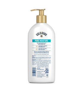 Gold Bond pump closeup highlighting easy, mess-free dispensing benefit