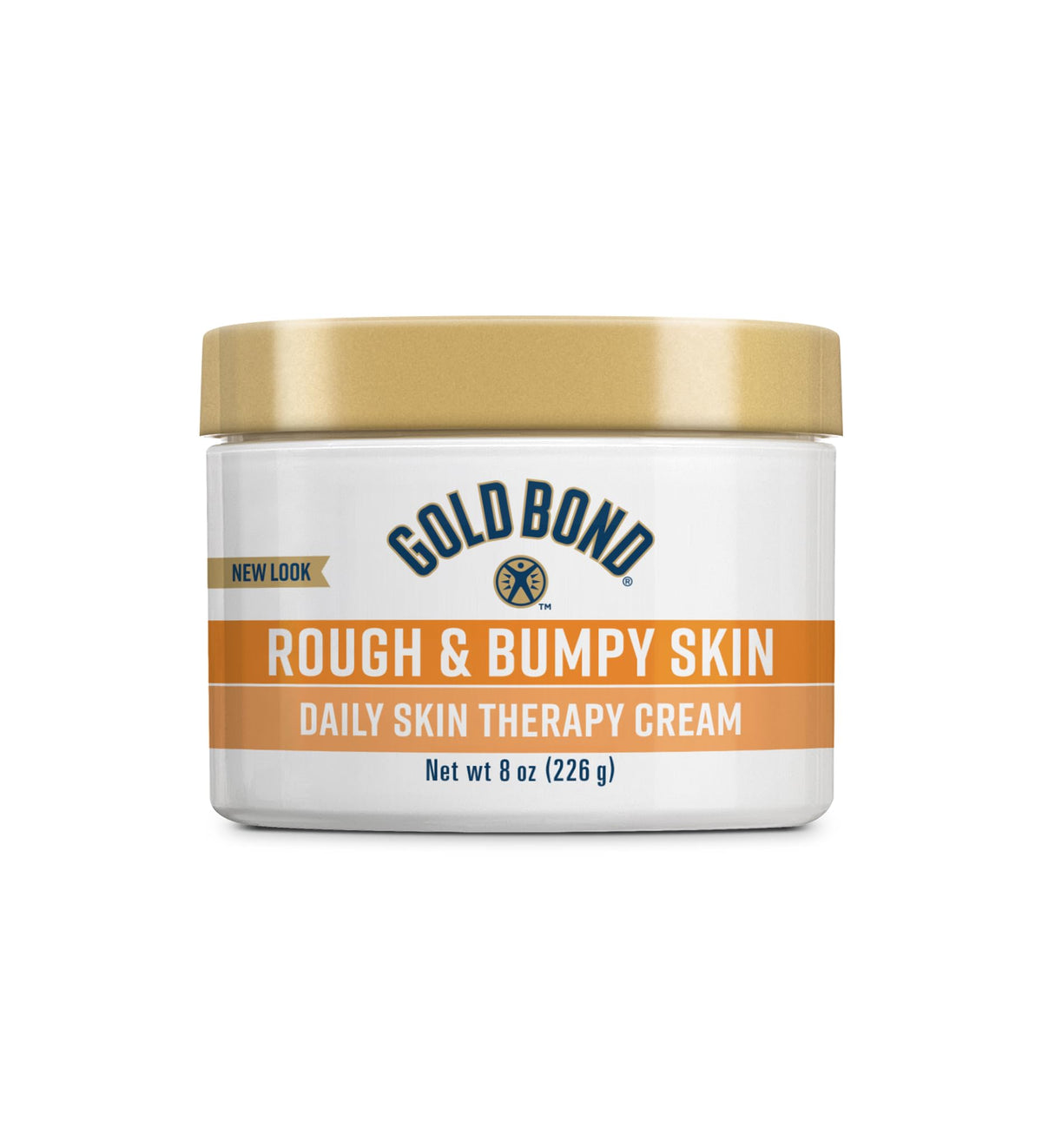 Gold Bond tub front view showing product and moisturizing benefit