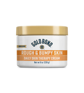 Gold Bond tub front view showing product and moisturizing benefit