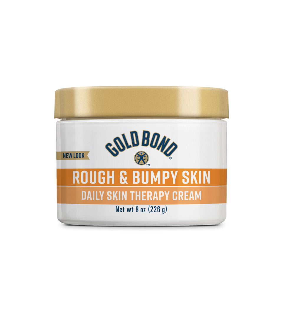 Gold Bond tub front view showing product and moisturizing benefit