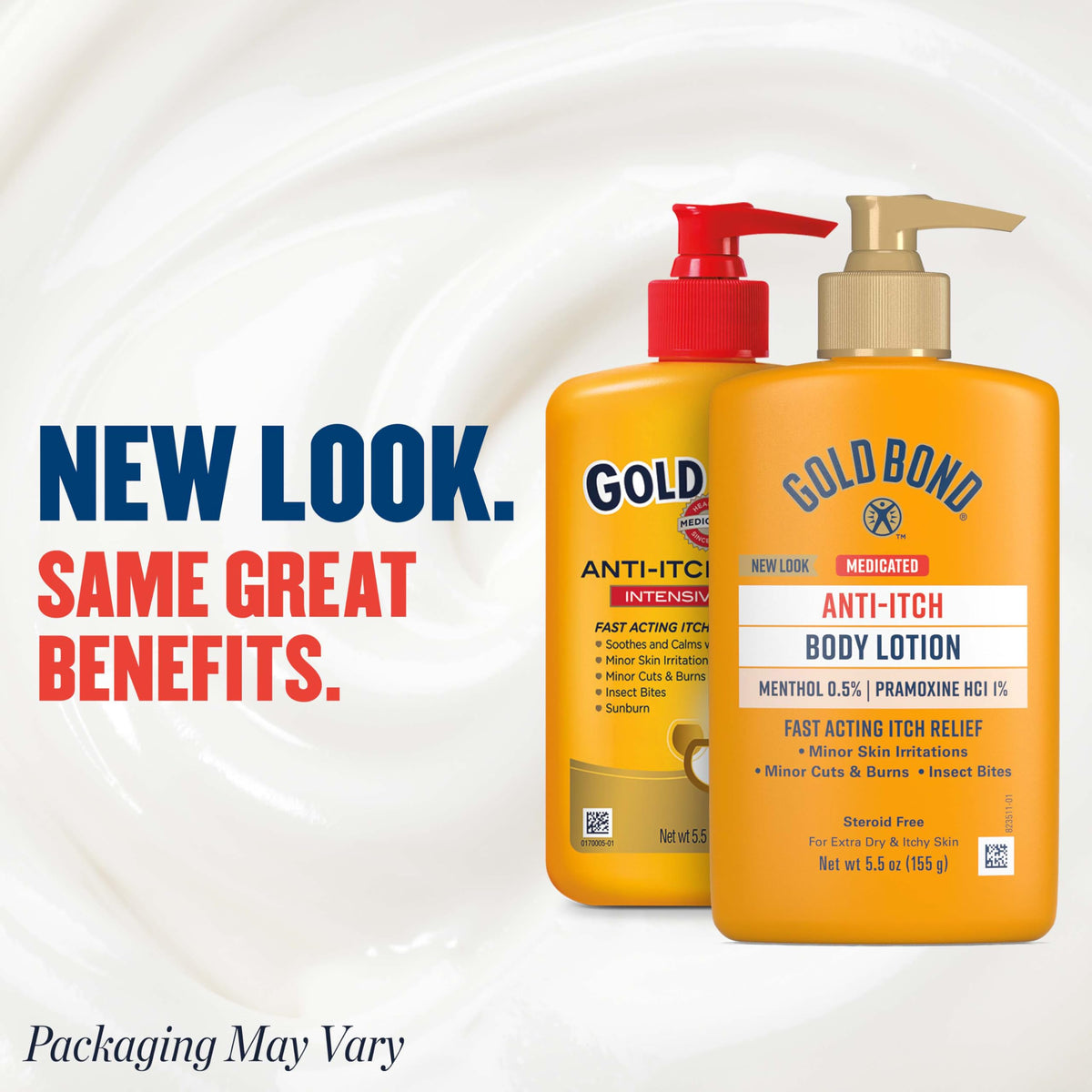 Gold Bond lotion texture closeup illustrating creamy moisturizers and soothing consistency