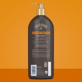 Gold Bond lotion texture close-up highlighting fast-absorbing hydration
