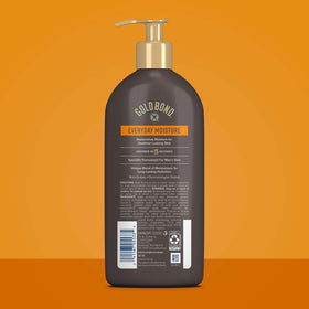 Gold Bond lotion texture close-up showing fast-absorbing, non-greasy feel